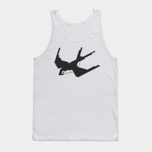 Cute Swallow pixel art (,black print) Tank Top